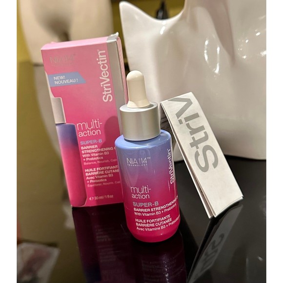 NIB StriVectin Super-B Barrier Strengthening Oil Vitamin B3 Prebiotics